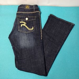 Rock & Republic Kasandra Women's Low Rise Boot Cut - Jeans 14 Long